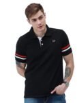 faindeaz Men’s Lyned Collection Solid Striped Cotton Polo Tshirt Half Sleeve Men Tshirts