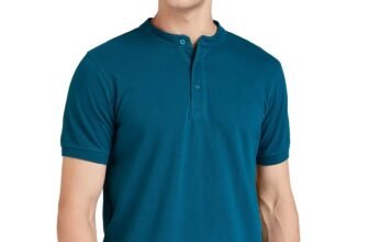Amazon Brand – Symbol Men’s Cotton Rich Polo T Shirt | Mandarin Collar Tshirts | Half Sleeves | Plain – Regular Fit (Available in Combo Packs)