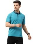 STELLERS Men’s Printed Solid Polo T-Shirt| Feather Touch Feel |Regular Fit| Odour Resistant| Anti-Static| Wrinkle Free | Quick Dry | Stretchable | Lightweight | Sweat-Proof