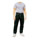 Men’s Cargo Work Jeans Utility Pocket Design