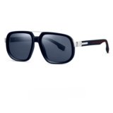 THE MEN THING S15113 SAVANNA LUXE HD Polarized Sunglasses for Men – UV400 Protection, Stainless Steel Frame