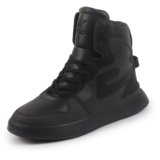 FAUSTO Men’s High Top Chunky Classic Lace Up Sneakers|High Ankle Sneakers with Memory Cushion|Lightweight All Day Sneakers