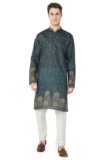 BELLAZO Men’s Printed Cotton Slim Fit Kurta | Traditional and Elegant Look | Indian Kurta for Wedding
