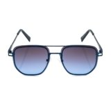 QUE Metal Square by Shikhar Dhawan | (Size: Wide) | Stylish Aviator Sunglasses with Polycarbonate Lens and Sleek Frameless Design | UV400 with 100% UV Protection for Men