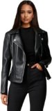 Leather Jacket For Women Biker (Black)