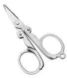 On Blow Stainless Steel Small Folding Foldable Portable Travel Scissors (Pack of 4) Used for General Cutting, Beauty, Personal Care