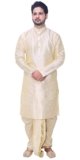 Om Shubh Mangalam Men’s Dupion Silk Fancy Dhoti Kurta Set