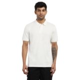 NOBERO Men’s Solid Regular Fit Polo Shirt