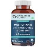 Carbamide Forte Multivitamin Tablet For Men | Multi vitamin for Men with Ginseng | Multivitamin for Men With Probiotics For Immunity & Energy | Multivitamin Men with Zinc, Multivitamins, Multiminerals – 180 Veg Tablets