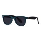 Woggles | Full Rim Wayfarers Branded Latest and Stylish Sunglasses | Polarized and 100% UV Protected | Men & Women |Medium |Lens: Black, Frame: Turquoise