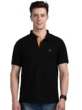 Lux Cozi Men’s Regular Fit Polo Neck Half Sleeve Solid Casual T-Shirt | Polo T-Shirt for Men