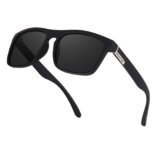 Dervin UV Protected Retro Square Light Weight Matt Finish Polarized Sunglasses for Men and Women (Medium)
