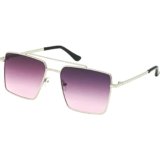 LOUIS KOUROS Retro Square Sunglasses For Men & Women | Pink Clear | 51 | SUN-LK-NON-7761-PNK2SIL-1