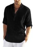 Zombom Men’s Cotton Blend Full Sleeve Straight Kurta Designed for Elegant Ethnic Wear, Daily Comfort, or Festive Gatherings