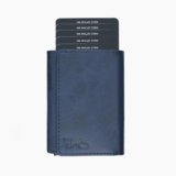 The Wallet Store Maverick RFID Protected Vegan Leather Wallet Cardholder | Pop-up Cardholder | Scan Proof Wallets for Men | Aluminium Case | Up to 8 Cards | Credit & Debit Cardholder (Blue)