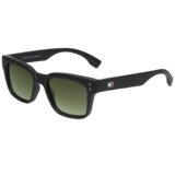 Tommy Hilfiger|Black Full Frame Square Sunglasses|100% UV Protected (Uv 400) Green Gradient Faded Lens|Men’s & Women’s|Small|TH RHODES C3 52 S