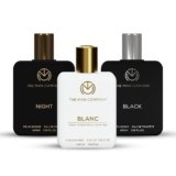 The Man Company Gentlemen’s Signature Trio | Black, Night & Blanc Perfume for Men | Premium Long-Lasting Fresh Scent Fragrance | Gift For Him – Set Of 3, 150 Millilitres
