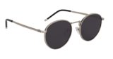 Voyage UV Protected Round Unisex Sunglasses – (1915MG3622Z | Black Lens | Silver Frame)