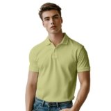 NOBERO Men’s Cotton Solid Regular Fit Polo Shirt