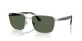 RAY-BAN Unisex Polarized Green Lens Rectangle Sunglasses – 0RB3760I003/9A59