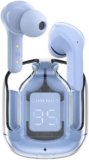 Gizitacore in-Ear Wireless Earbuds, Ultrapods max TWS Bluetooth Earphones with Charging Case and LED Digital Display, Microphone, Works with iPhone Android and Bluetooth Devices (Sky Blue)