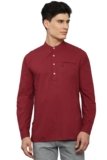 Allen Solly Men’s Cotton Blend Regular Fit Casual Kurta