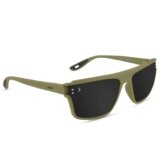 KAEN Eyewearlabs Sunglasses For Men & Women | Polarized Full Rim Rectangular Branded Stylish Spectacles | 100% UV Protection Shades | Cricket Sports Cycling Driving | Black Lens | Medium | Knox Green