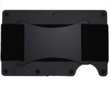 Contacts Unisex Card Holder Minimalist Metal RFID Blocking Card Wallet with Cash Strap Slim Wallet | Holds 7 and More Cards with Expandable Features (POP14 with Metal)