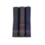 Peter England Men’s Cotton Dark Handkerchief Pack of 3