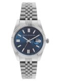 French Connection Stainless Steel Spring-Summer 2023 Analog Dark Blue Dial Men’s Watch-Fcp41Um
