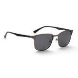 ROYAL SON Square Black UV Protection Polarized Sunglasses For Men And Women