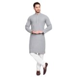 Excent Rayon Stylish Ethnic Wear Full Chikankari Sequin Embroidery Mirror Work Traditional Straight Kurta Pyjama Set for Men