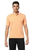 Peter England Men’s Premium Branded Regular Fit Half Sleeve Polo T-Shirt | Cotton Rich | Birds Eye Interlock Weave| No Pocket