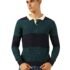 Kvetoo Men High Neck Zip Full Sleeve Woolen Winter Sweater