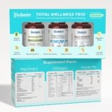 Blubein Total Wellness Trio | Multivitamin with 37 Vital Ingredients 60N | Mega Omega 3 Fish oil Capsules 60N | Ashwagandha with 5% withanolides 60N