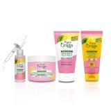 Korean Vitamin C Face Essentials Combo | No White Cast Sunscreen (50g), Brightening Serum (30ml), Spots-reducing Serum Cream (50g) & Face Wash With Microbeads (150ml) | Visibly Bright Skin | All Skin Types