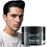 Mancode Power Wax Pro Hair Styling Cream Level 5 | 24 Hour Strong Hold & Matte Finish | Easy to Wash & Flexible Styling | Nourishing Formula with Coconut Oil & Vitamin E | 100ml