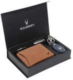 WildHorn Gift Hamper for Men I Leather Wallet, Keychain & Pen Combo Gift Set I Gift for Friend, Boyfriend,Husband,Father, Son etc
