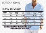 MADHAVISTA Combo of Men’s Regular Fit Cotton Blend Casual Kurta| Mens Short Kurta (Pack of 2)