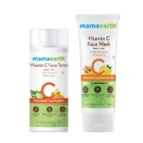 Mamaearth Vitamin C Glowing Skin Combo(Vitamin C – Face Wash 100ml + Toner 200ml)