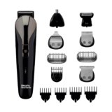 Morphy Richards Kingsman Pro 12-In-1 Grooming Kit For Men| Rechargeable All In One Men Trimmer|5 Face Nose Ear Hair Blades| Nose&Ear Trimmers| Private Part Shaving Body GroomersI2-Yr Warranty,Black