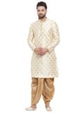 Over Crowd Ethnic Loop Button Ganesh print Kurta Dhoti set
