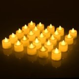 amazon basics 12 Pcs Decorative Best LED Tealight for Gifting, Mandir, Office & Home Décor (Yellow, Matte)
