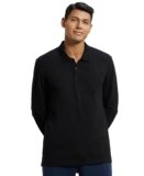 Jockey AM96 Men’s Super Combed Cotton Rich Solid Full Sleeve Polo T-Shirt with Ribbed Cuffs