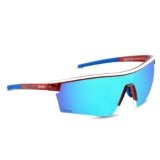 Eyewearlabs OKNO Polarized Sports Unilens Oversized Rectangular Sunglasses For Men & Women | For Cricket Cycling Driving Trekking Hiking Adventures | 100% UV Protection | RAPTOR | TRIOS