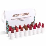 Just Herbs Ayurvedic Creamy Matte Micro Mini Lipstick Kit Lip Hydrating & Moisturizing, Best Lipsticks for Women Suitable All Indian Tones Pack of  16