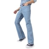 Urbano Fashion Men’s Washed Bootcut Jeans Stretchable