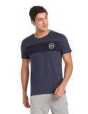 U.S. Polo Assn. Men Crew Neck Colour Block I681 Lounge Regular Fit T-Shirt – Pack of 1