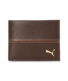 Puma Unisex-Adult Leather Stripe Wallet, Chocolate (9105502)