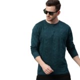 Urbano Fashion Men’s Printed Full Sleeve Slim Fit Cotton T-Shirt